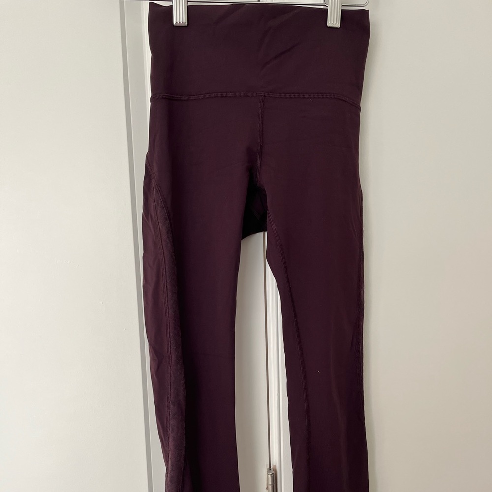 Burgundy Lululemon Leggings - Picture 3 of 7